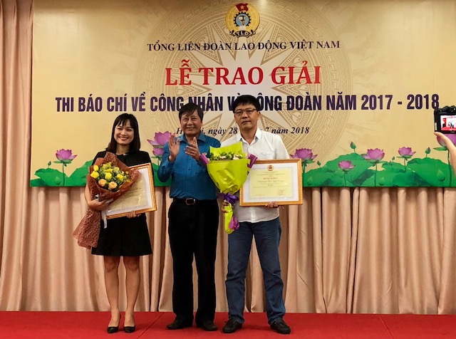 2 tác phẩm đoạt giải A Cuộc thi báo chí viết về công nhân và Công đoàn