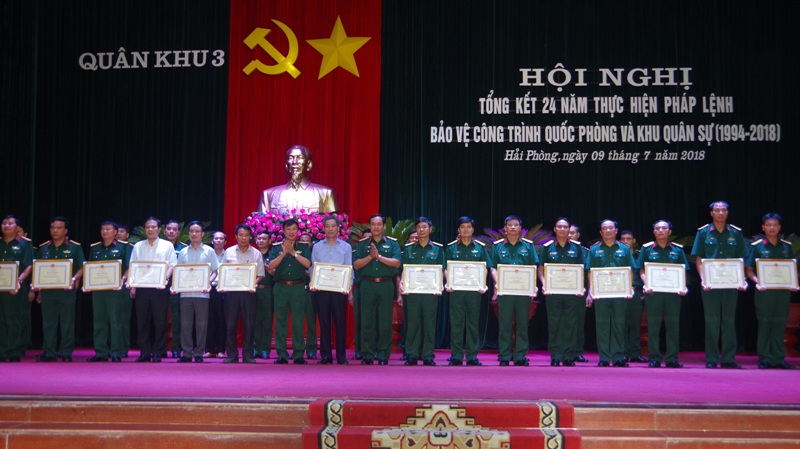 Quân khu 3 tổng kết 24 năm thực hiện Pháp lệnh bảo vệ công trình quốc phòng và khu quân sự