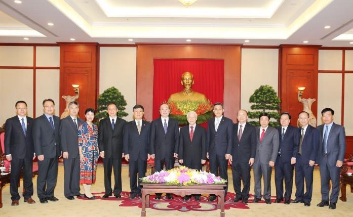 Tổng Bí thư Nguyễn Phú Trọng tiếp Đoàn đại biểu Đảng Cộng sản Trung Quốc