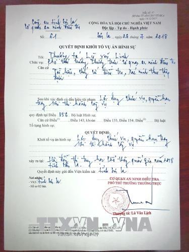 Khởi tố vụ án hình sự đối với sai phạm tại Hội đồng thi THPT quốc gia năm 2018 tỉnh Sơn La