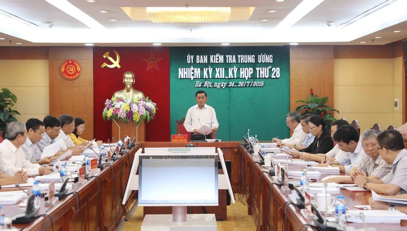 Kỳ họp 28 của Ủy ban Kiểm tra Trung ương
