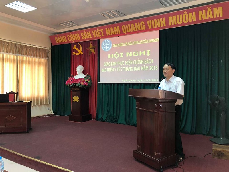 BHXH Tuyên Quang Giao ban thực hiện chính sách BHYT 7 tháng đầu năm 2018