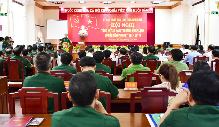 Thừa Thiên Huế 20 năm thi hành Pháp lệnh Bộ đội Biên phòng