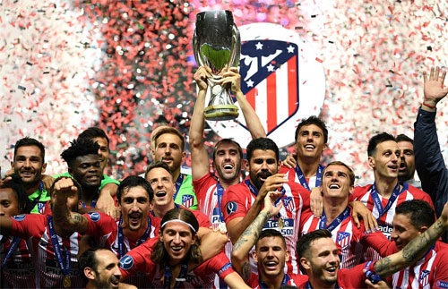 Atletico lần thứ 3 giành Siêu Cúp châu Âu