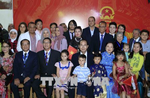Chủ tịch nước Trần Đại Quang thăm Đại sứ quán Việt Nam tại Ai Cập