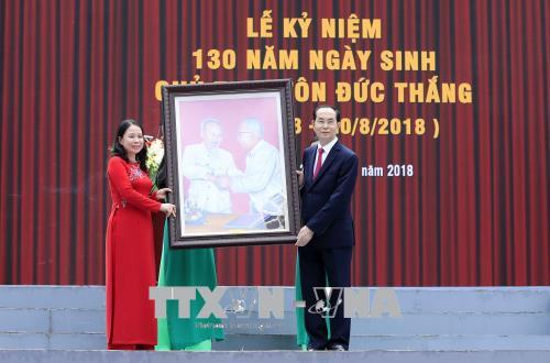 Cuộc đời và sự nghiệp của Bác Tôn là một tấm gương sáng ngời về lòng yêu nước