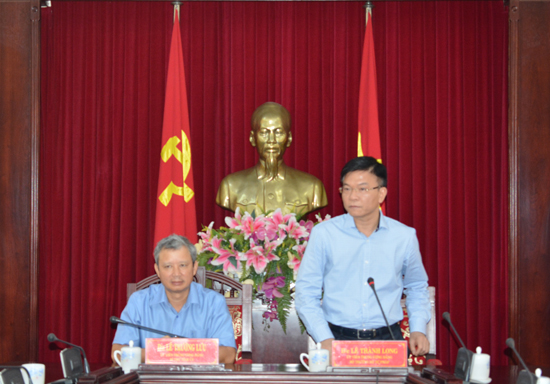 Bộ trưởng Bộ Tư pháp Lê Thành Long làm việc với Thường trực Tỉnh ủy Thừa Thiên Huế