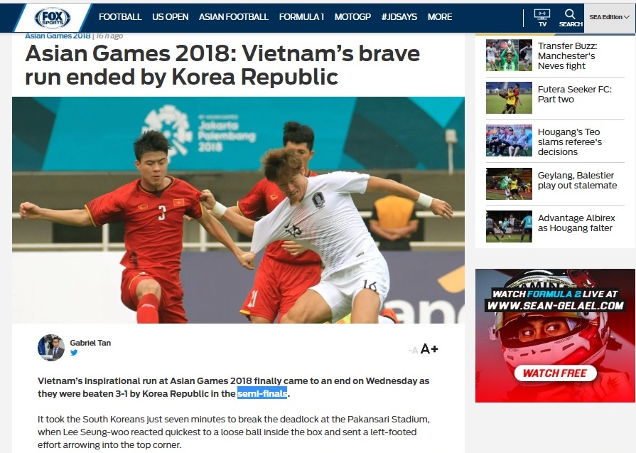 Olympic Việt Nam đã có một hành trình đầy cảm hứng tại ASIAD 2018