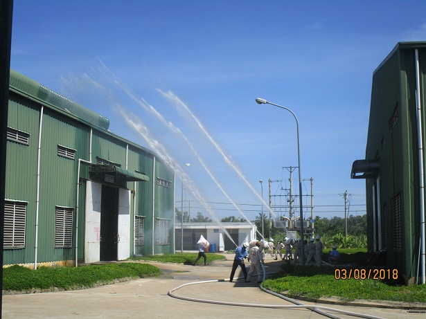 BSR tham gia phối hợp diễn tập PCCC với PV Building