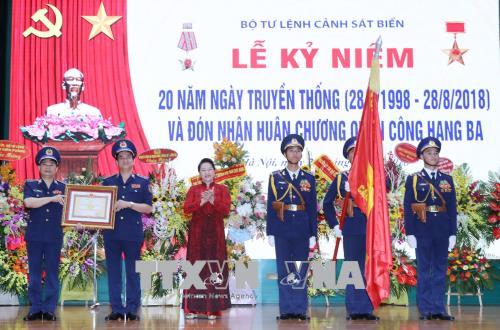 Bộ Tư lệnh Cảnh sát biển đón nhận Huân chương Quân công hạng Ba