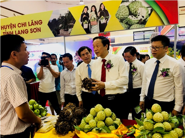 Khai mạc Hội chợ sản phẩm an toàn, được bảo hộ chỉ dẫn địa lý và Tuần lễ na Lạng Sơn 2018