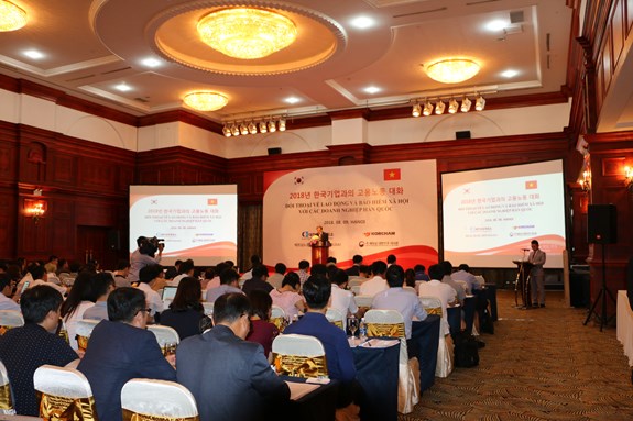 Đối thoại về lao động và bảo hiểm xã hội với doanh nghiệp Hàn Quốc