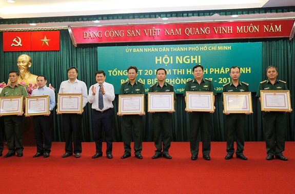Thành phố Hồ Chí Minh tổng kết 20 năm thi hành Pháp lệnh Bộ đội biên phòng