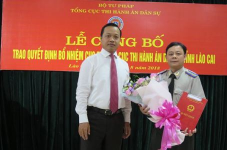 Bổ nhiệm tân Cục trưởng Cục THADS tỉnh Lào Cai