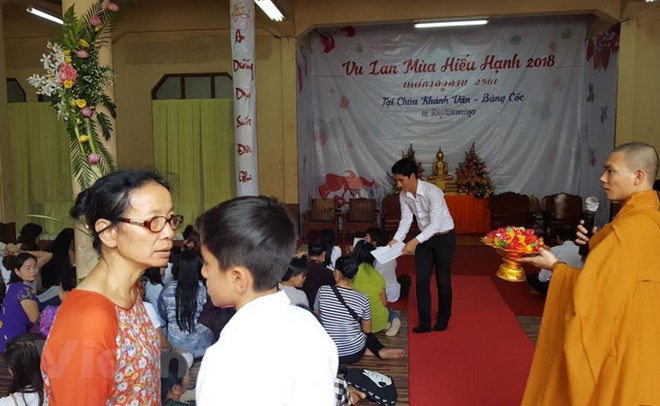 Xúc động lễ Vu Lan báo hiếu của cộng đồng người Việt tại Thái Lan