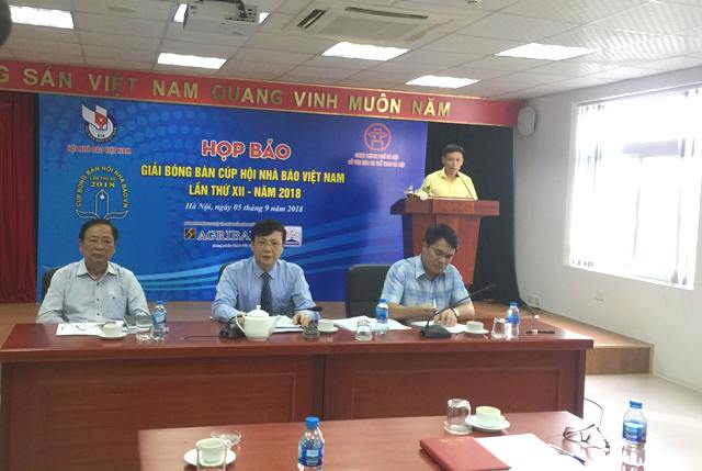 231 tay vợt sẽ tham dự Giải bóng bàn cúp Hội Nhà báo Việt Nam lần thứ XII