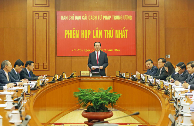 Những dấu ấn quan trọng của Chủ tịch nước Trần Đại Quang trong công tác cải cách tư pháp