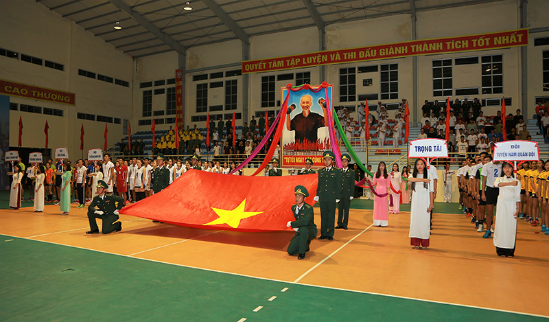Khai mạc Giải bóng chuyền Cúp Quân đội mở rộng năm 2018