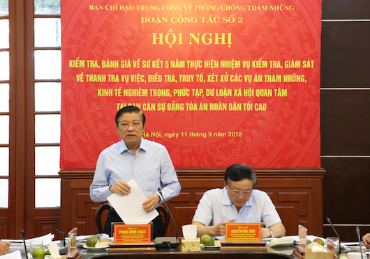 Tập trung đẩy nhanh tiến độ xét xử các vụ án tham nhũng, kinh tế lớn