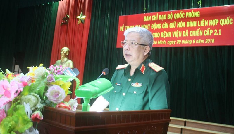 Cán bộ, chiến sĩ Bệnh viện dã chiến cấp 2 đã sẵn sàng lên đường thực hiện nhiệm vụ gìn giữ hòa bình Liên hợp quốc