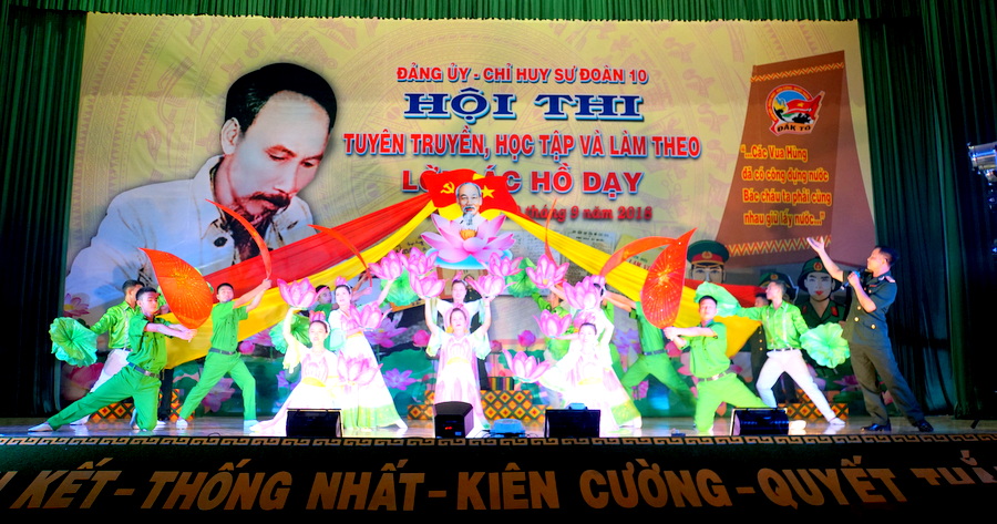 Ấn tượng Hội thi Tuyên truyền, học tập và làm theo lời Bác tại Sư đoàn 10, Quân đoàn 3