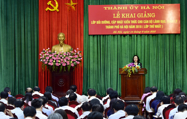 Hà Nội Bồi dưỡng kiến thức cho 240 cán bộ lãnh đạo, quản lý Thành phố