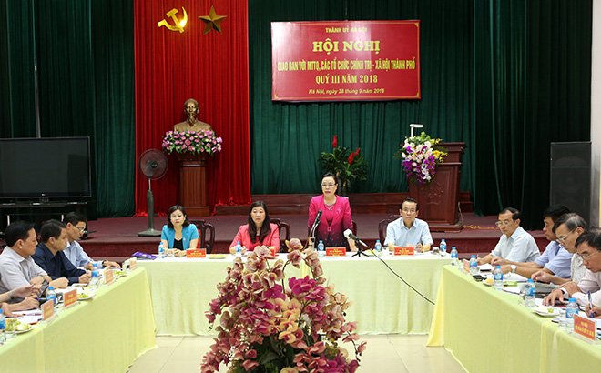 Hà Nội Thí điểm Trưởng ban Dân vận đồng thời là Chủ tịch Ủy ban MTTQ ở những nơi đủ điều kiện