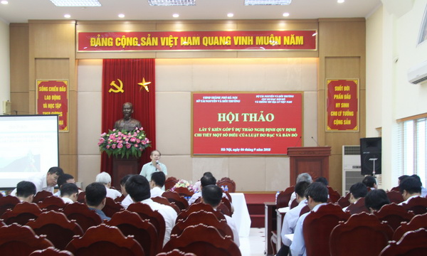 Góp ý dự thảo nghị định quy định chi tiết Luật Đo đạc và bản đồ khu vực miền Bắc