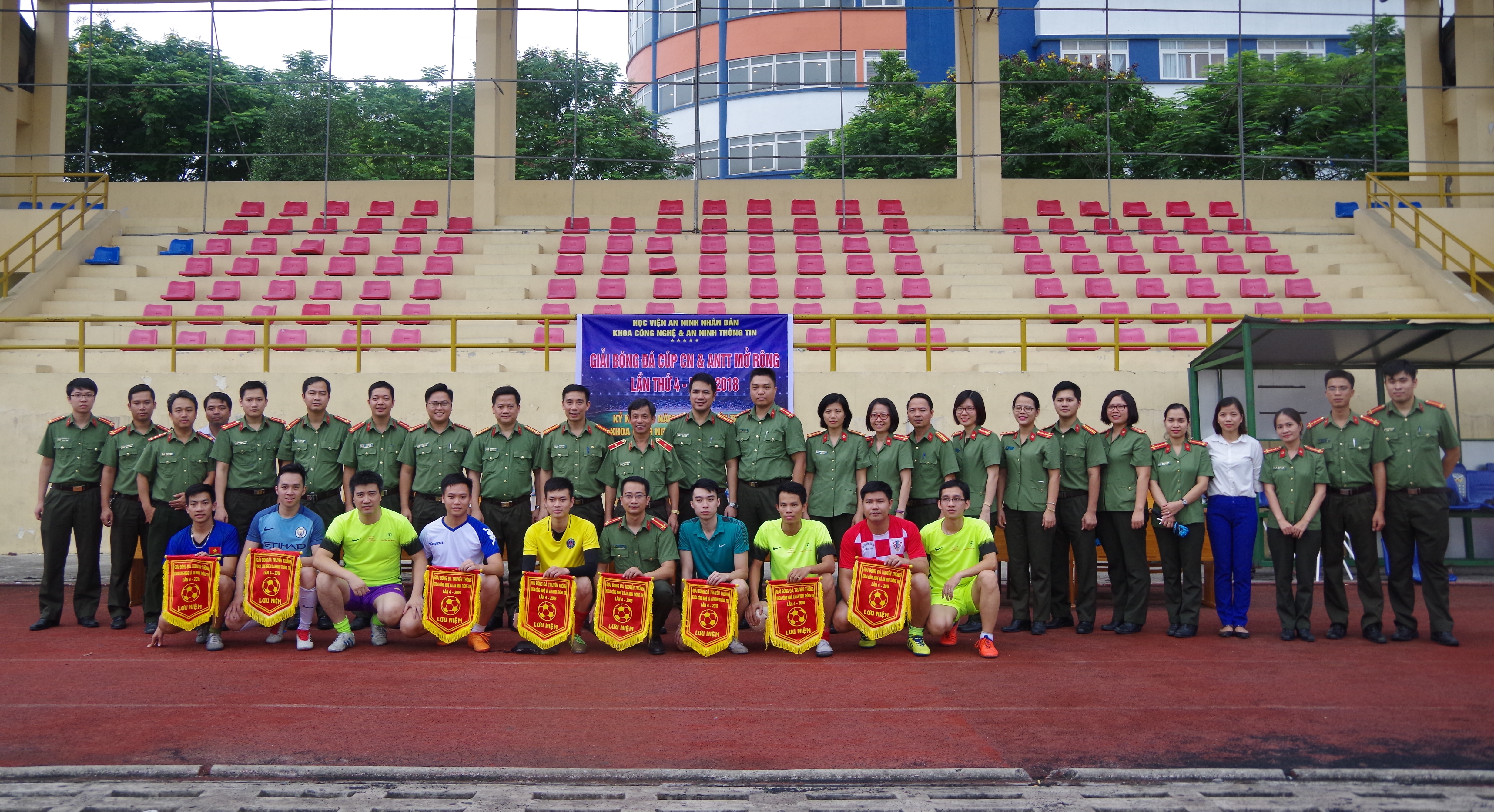 10 đội bóng tham dự Giải bóng đá Học viện An ninh Nhân dân mở rộng lần thứ 4