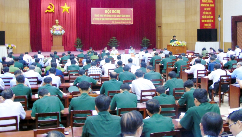 Kiên Giang Xây dựng thế trận khu vực phòng thủ vững chắc