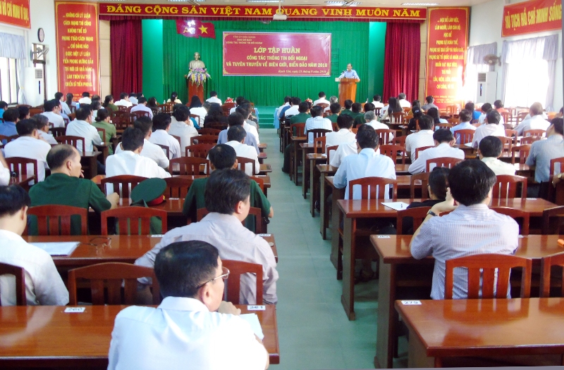 Kiên Giang Tập huấn công tác thông tin đối ngoại và tuyên truyền về biên giới, biển đảo năm 2018 ​