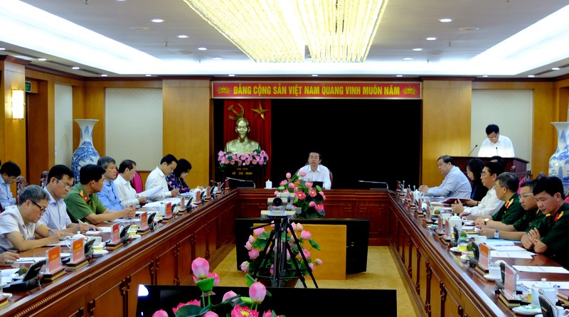 Giao ban công tác nội chính tháng 9 năm 2018