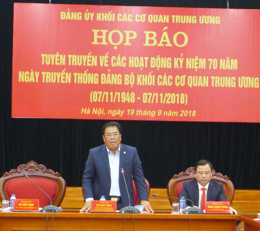 Nhiều hoạt động kỷ niệm 70 năm Ngày truyền thống Đảng bộ Khối các cơ quan Trung ương