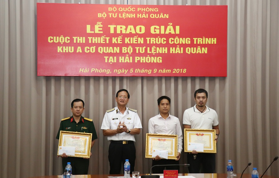 Trao giải cuộc thi Thiết kế Kiến trúc công trình cơ quan Bộ Tư lệnh Hải Quân