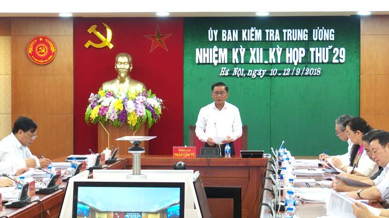 Kỳ họp 29 Ủy ban Kiểm tra Trung ương
