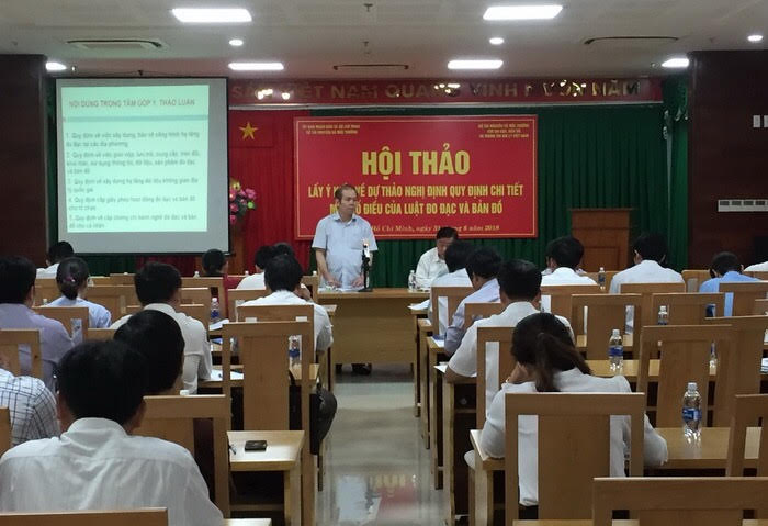 Lấy ý kiến về dự thảo Nghị định quy định chi tiết một số điều của Luật Đo đạc và Bản đồ