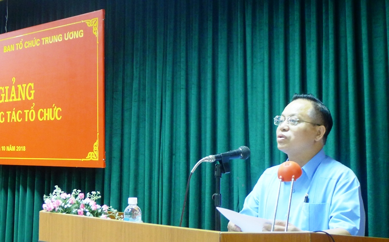 Khai giảng Lớp bồi dưỡng công tác tổ chức năm 2018