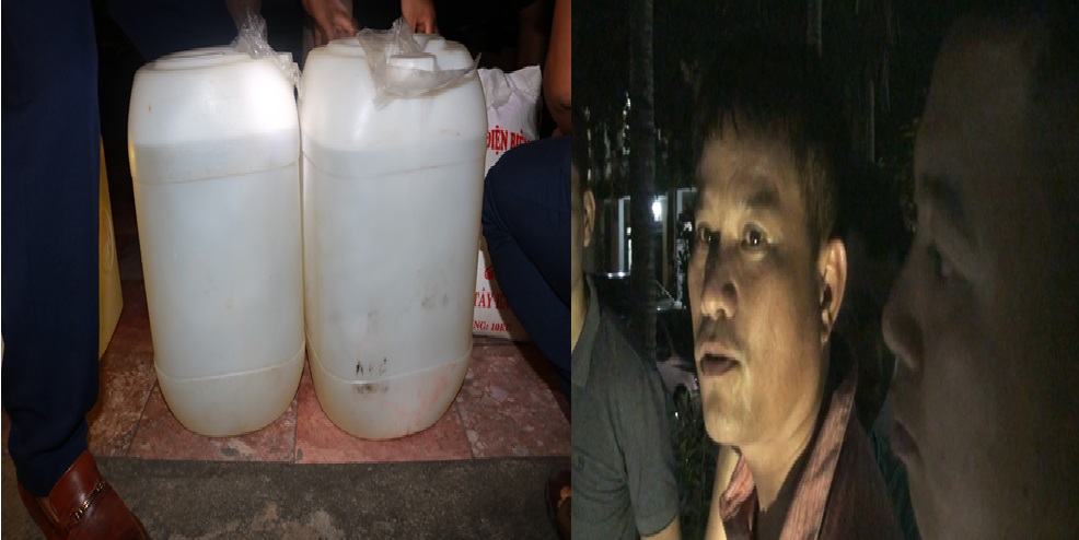 Thái Bình Khởi tố đối tượng vận chuyển 48,3 lít ma túy đá dạng lỏng