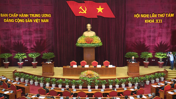 Thông cáo báo chí Phiên bế mạc Hội nghị lần thứ 8 Ban Chấp hành Trung ương Đảng khóa XII