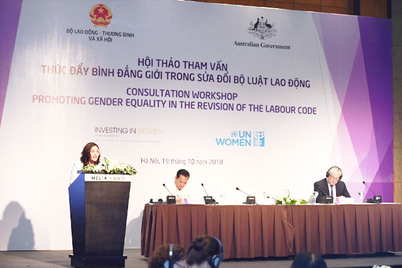 Bảo đảm thúc đẩy bình đẳng giới trong Bộ luật Lao động sửa đổi