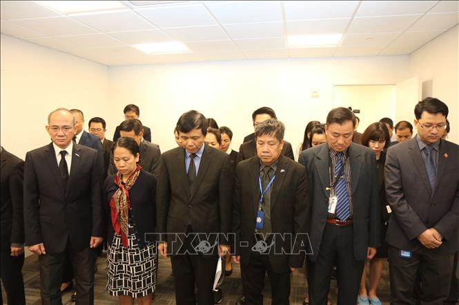Lễ viếng và mở sổ tang nguyên Tổng Bí thư Đỗ Mười tại Liên hợp quốc