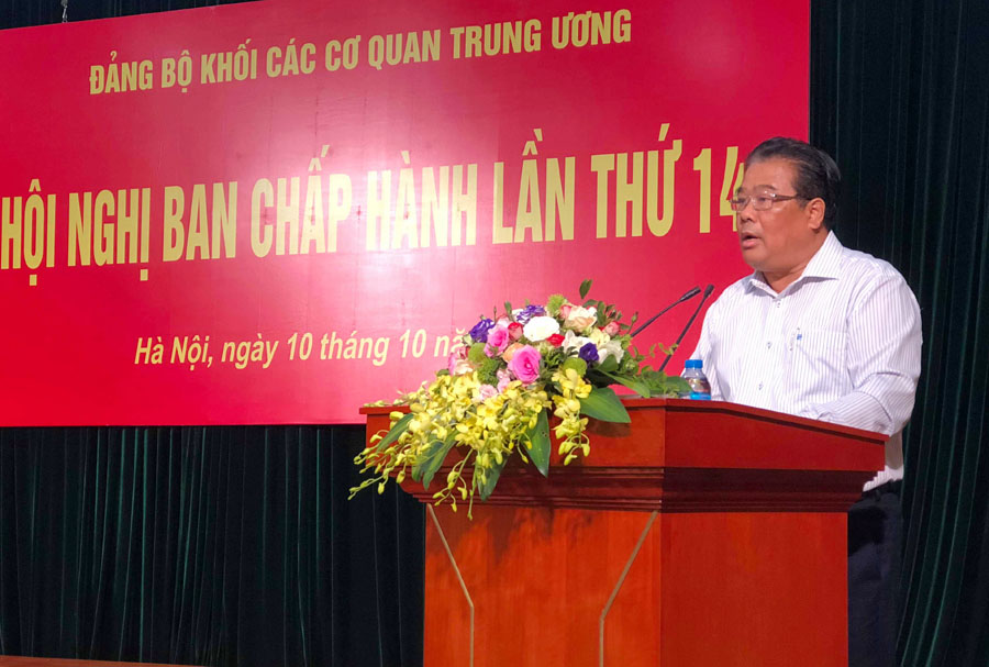 Đảng bộ Khối các cơ quan Trung ương triển khai nhiệm vụ công tác 3 tháng cuối năm 2018