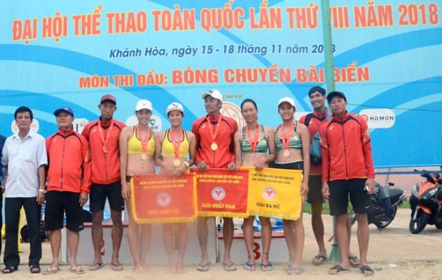 Khánh Hòa vô địch giải Bóng chuyền bãi biển Đại hội Thể thao toàn quốc