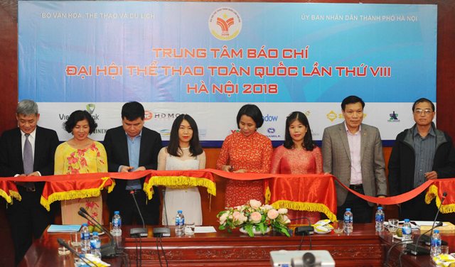 Khai trương Trung tâm Báo chí Đại hội Thể thao toàn quốc 2018