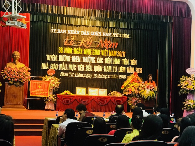 Nam Từ Liêm, Hà Nội Tri ân thầy cô giáo, tôn vinh điển hình nhà giáo mẫu mực tiêu biểu 2018