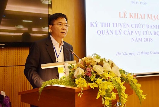 Bộ Tư pháp Đẩy mạnh thu hút cán bộ tài  qua thi tuyển thi tuyển chức danh lãnh đạo cấp Vụ