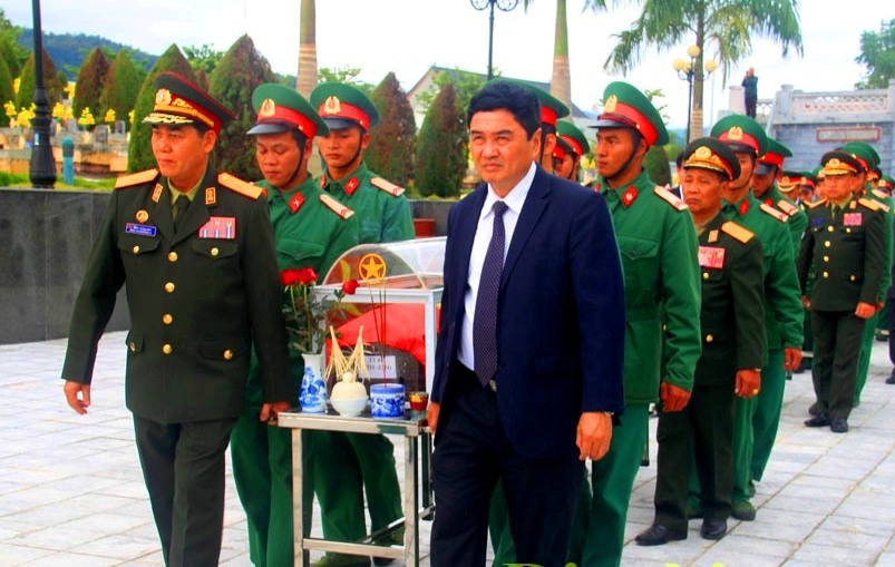 Điện Biên Tổ chức Lễ đón nhận, truy điệu và an táng 30 hài cốt liệt sỹ