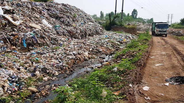 Vĩnh Yên Vĩnh Phúc  Cần sớm di dời bãi rác tạm Gò Rùa, Khai Quang đã quá tải, không đảm bảo vệ sinh môi trường