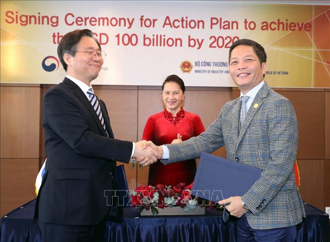 Nâng kim ngạch thương mại Việt - Hàn lên 100 tỷ USD vào năm 2020