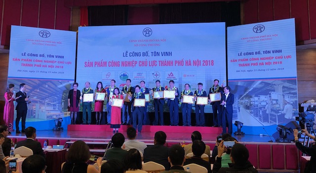 Hà Nội tôn vinh các sản phẩm công nghiệp chủ lực năm 2018